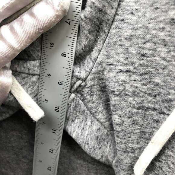 Uniqlo Jogger Sweatpants Womens M Gray Heather Fleece Drawstring Mid Rise - Picture 6 of 8